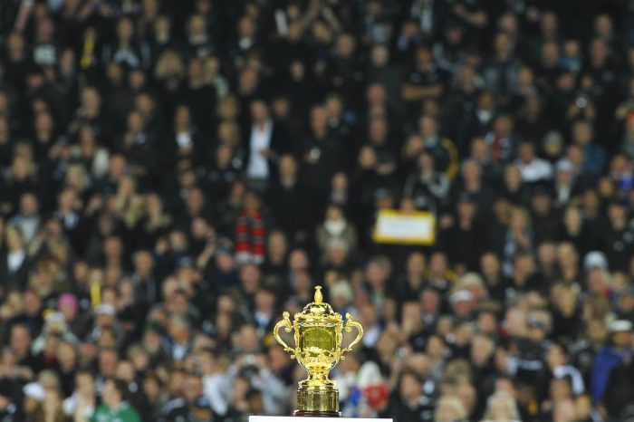 La coppa del mondo di rugby. Finale Nuova Zelanda-Francia.
Auckland, Eden Park, oggi 23 ottobre 2011.
ANSA/FIORAMONTI